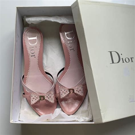 pink dior kitten heels|dior heels price.